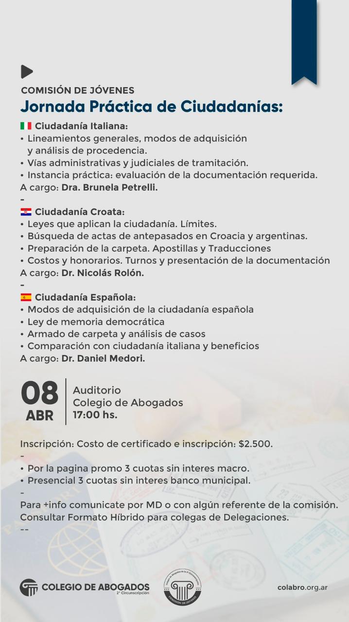 JORNADA PRÁCTICA DE CIUDADANIAS - 08/04/2024